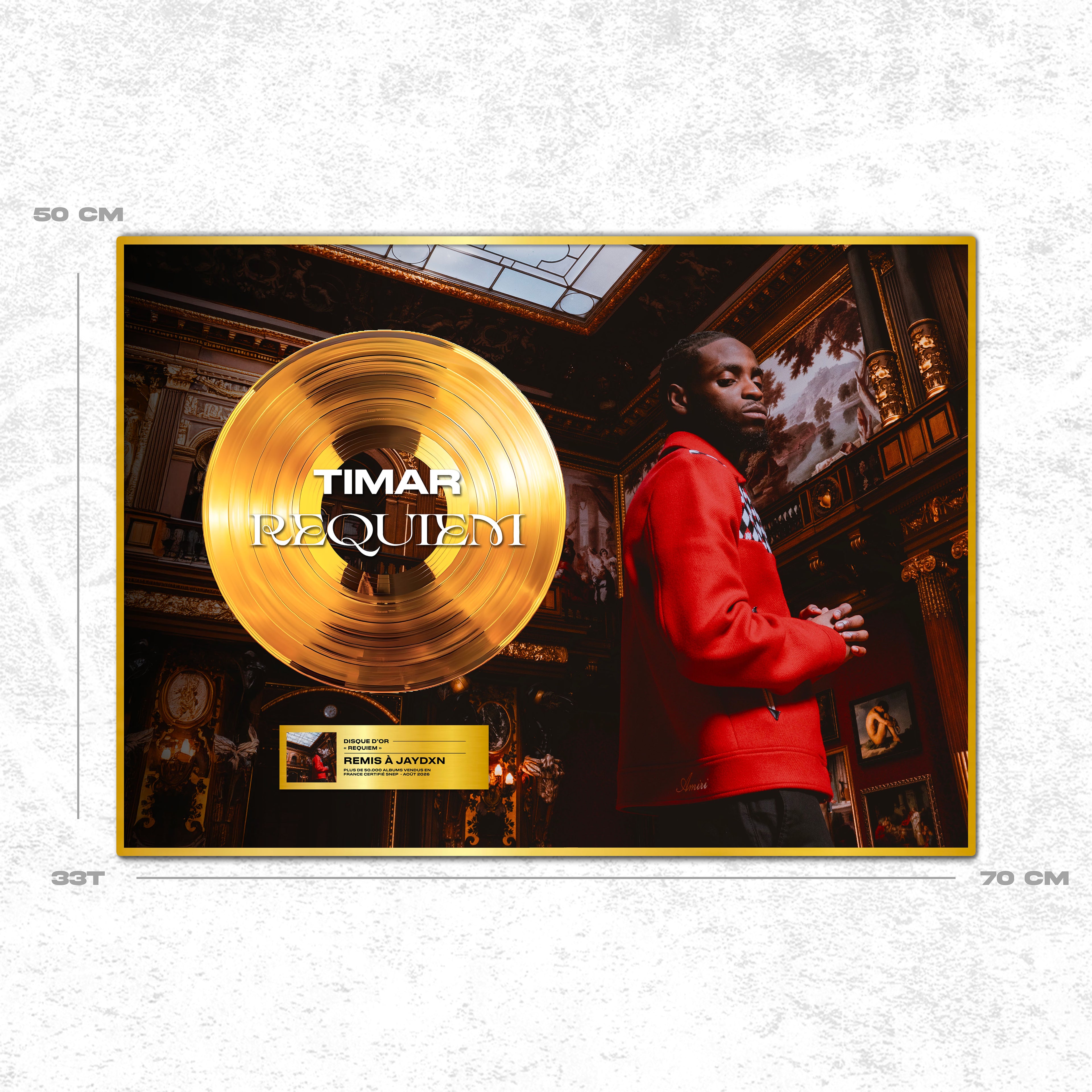 Timar - Requiem - Disque d'or (70 x 50 cm)