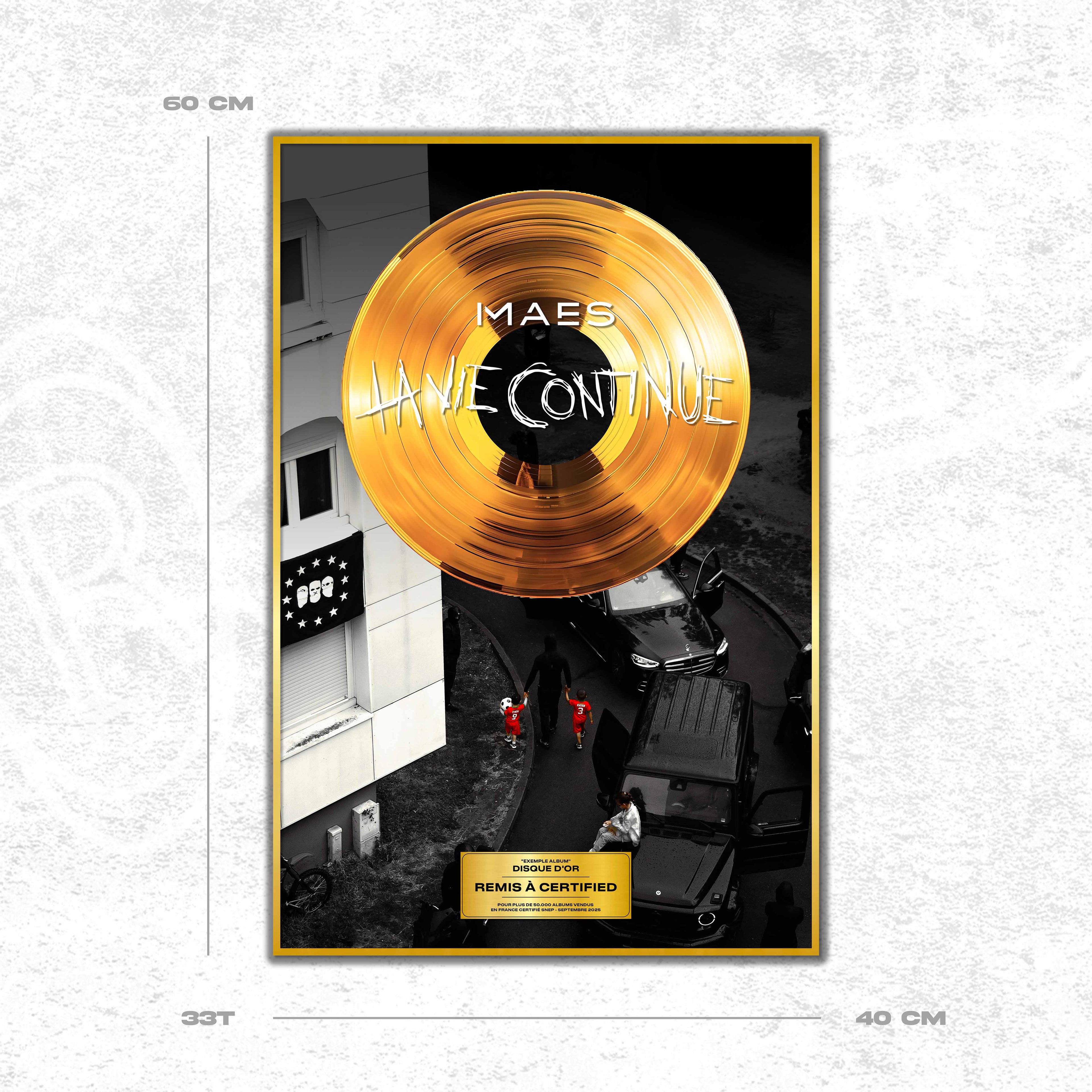 Maes - La Vie Continue - Disque d'or