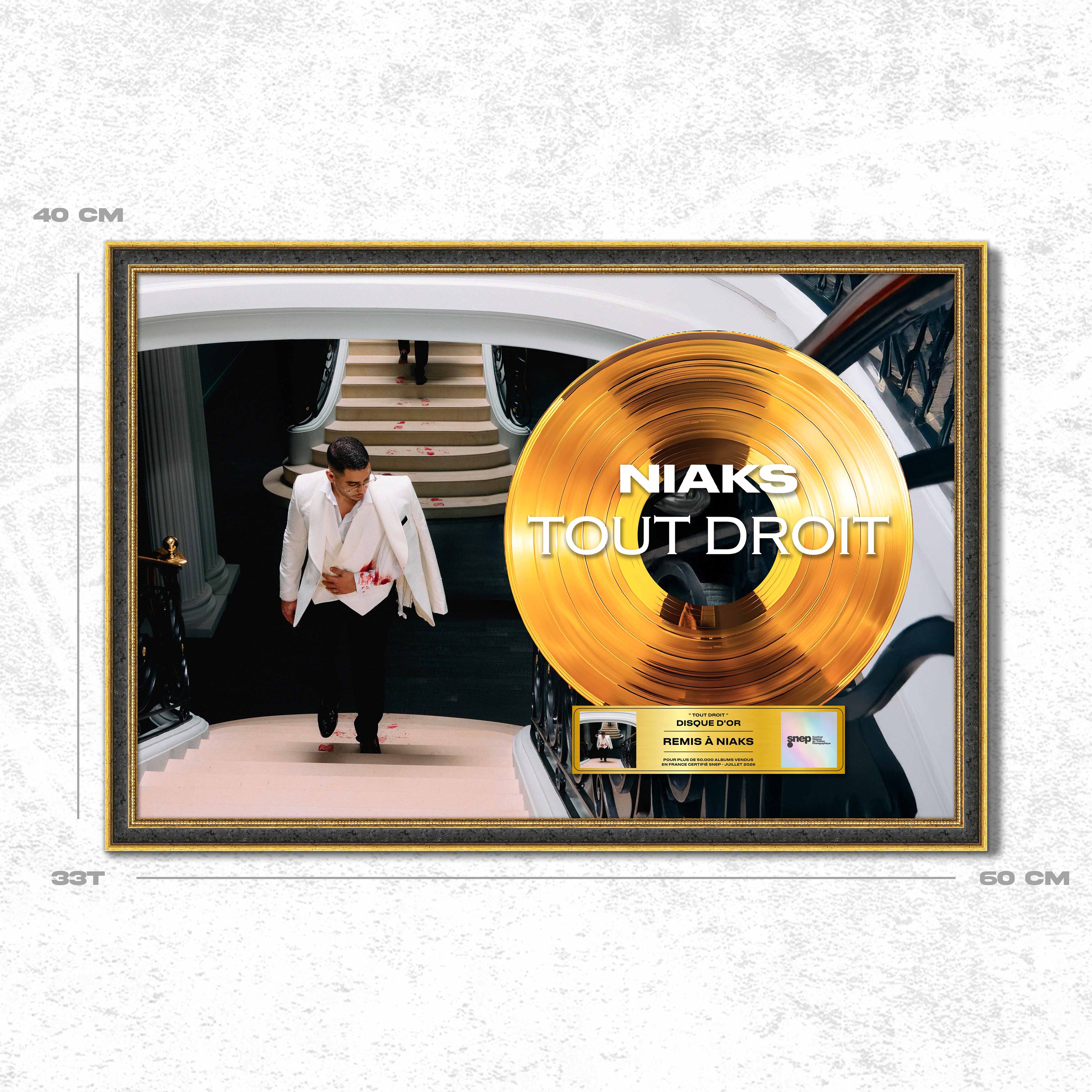 Niaks - Tout Droit - Disque d'or