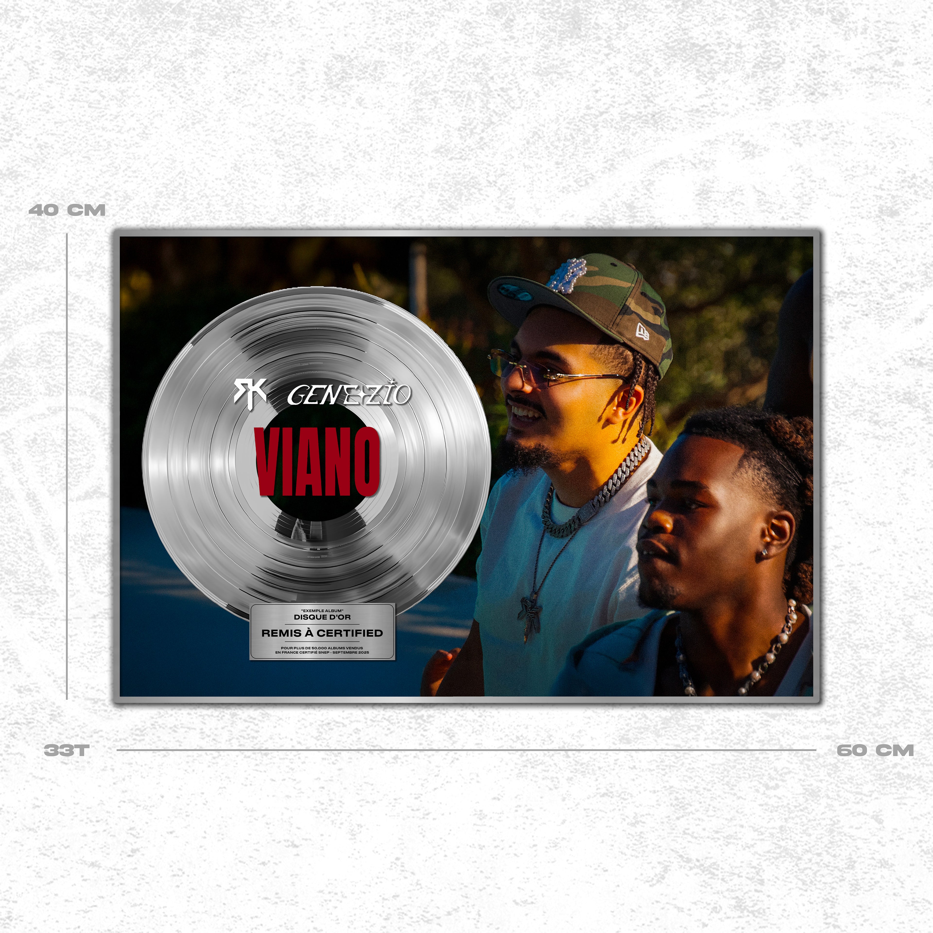 RK Feat. Genezio - Viano - Disque de Platine